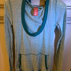 NWT free people hooded top